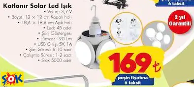 KATLANIR SOLAR LED IŞIK